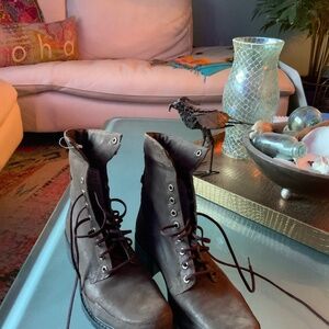 Timberland Brown Leather Combat boot